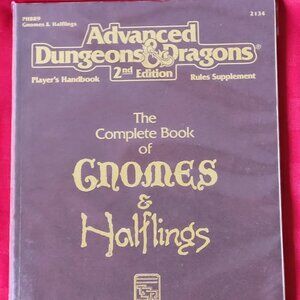 1993 ADVANCED DUNGEONS AND DRAGONS, THE COMPLETE BOOK OF GNOMES AND HALFLINGS!!!